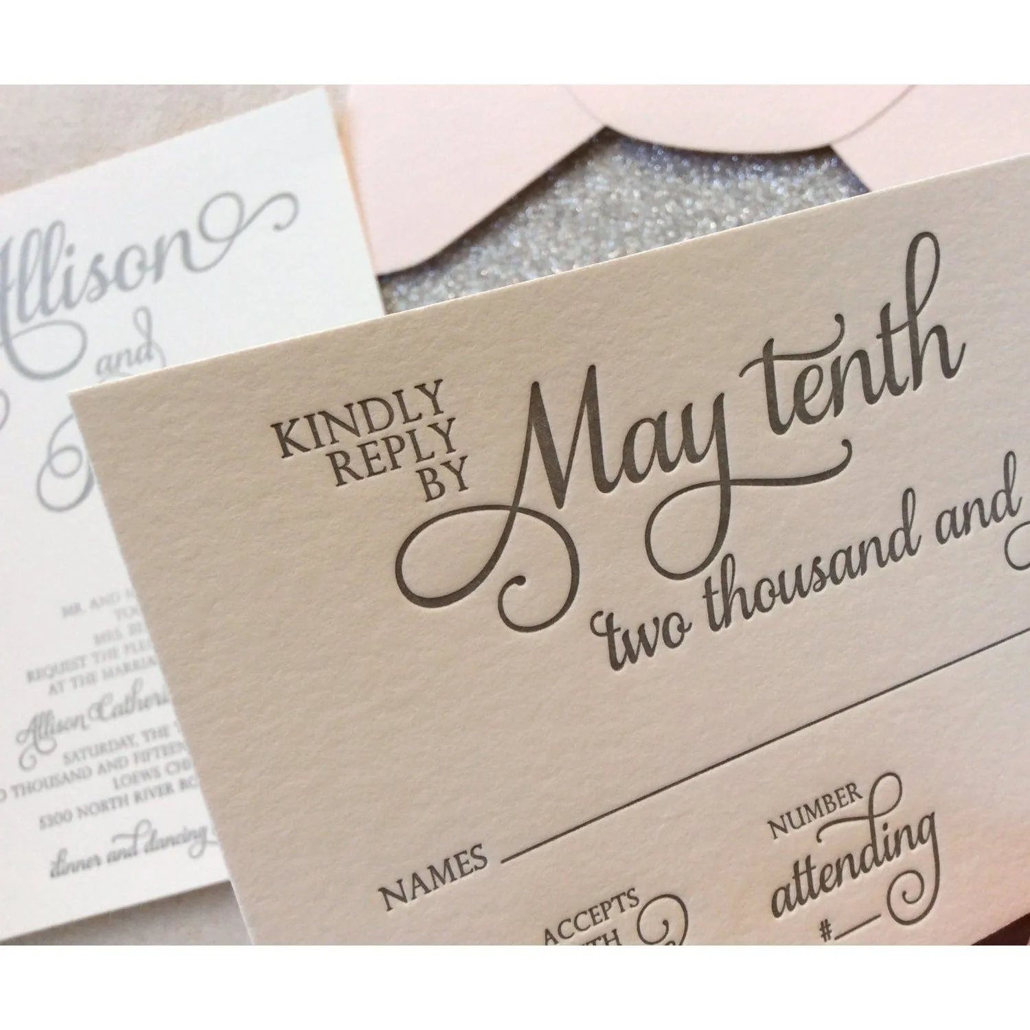 The Stargazer Suite - Letterpress Wedding Invitations