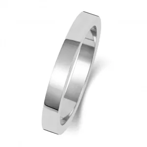 Wedding Band 9K Flat Flat 2.5 mm - 1.15 Wedding  Ring W172WL