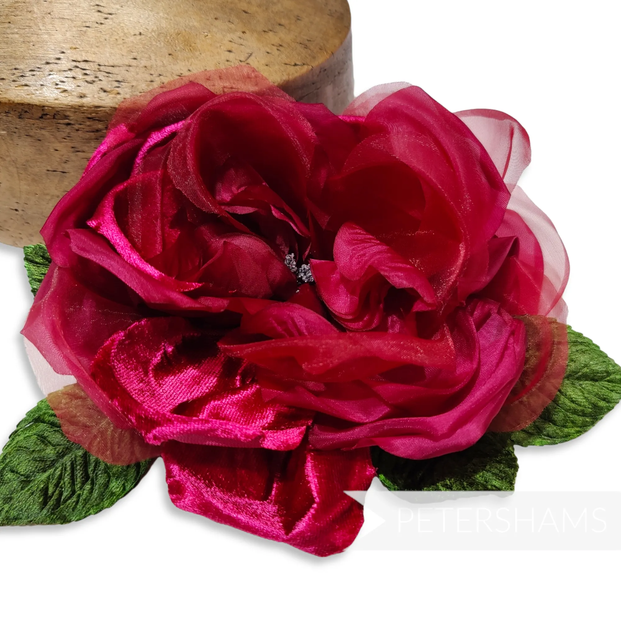 'Zora' Extra Large 15cm Silk, Organza and Velvet Millinery Hat Flower